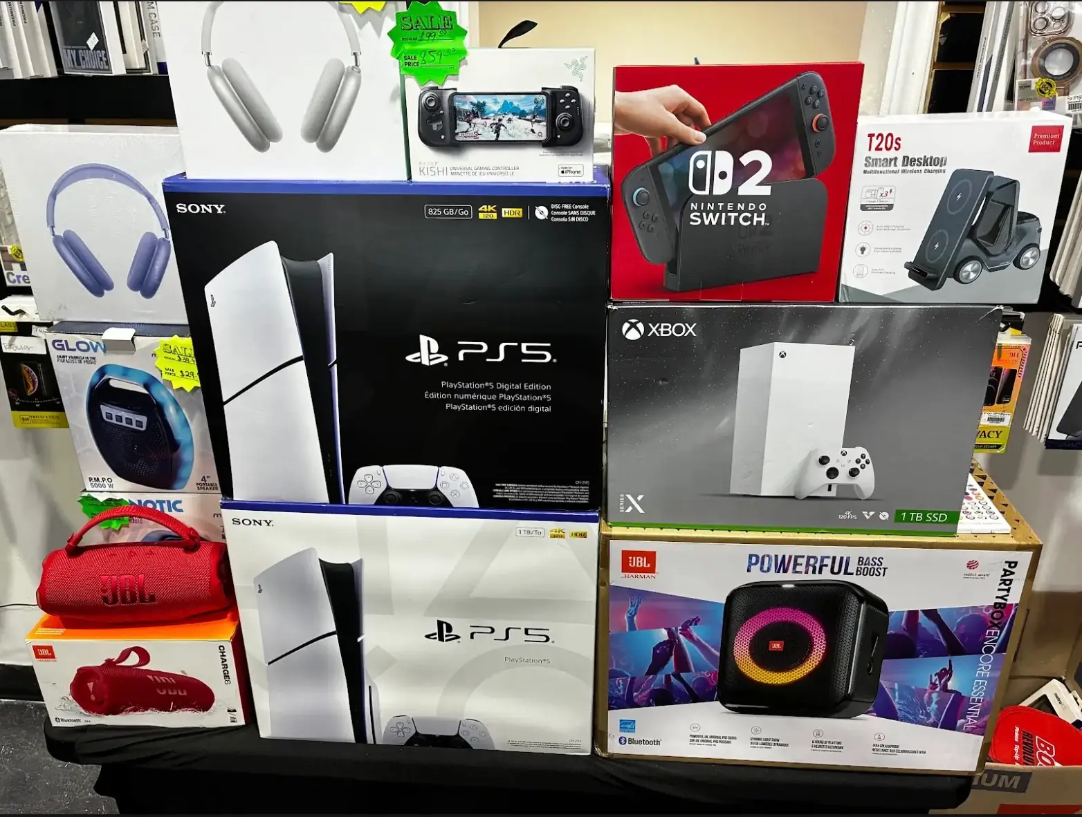 Cajas de PS5 Slim Digital y PS5 Slim
