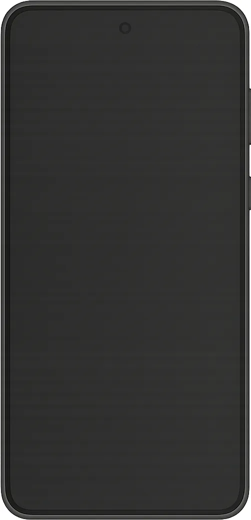 Frente de un Galaxy S25 negro